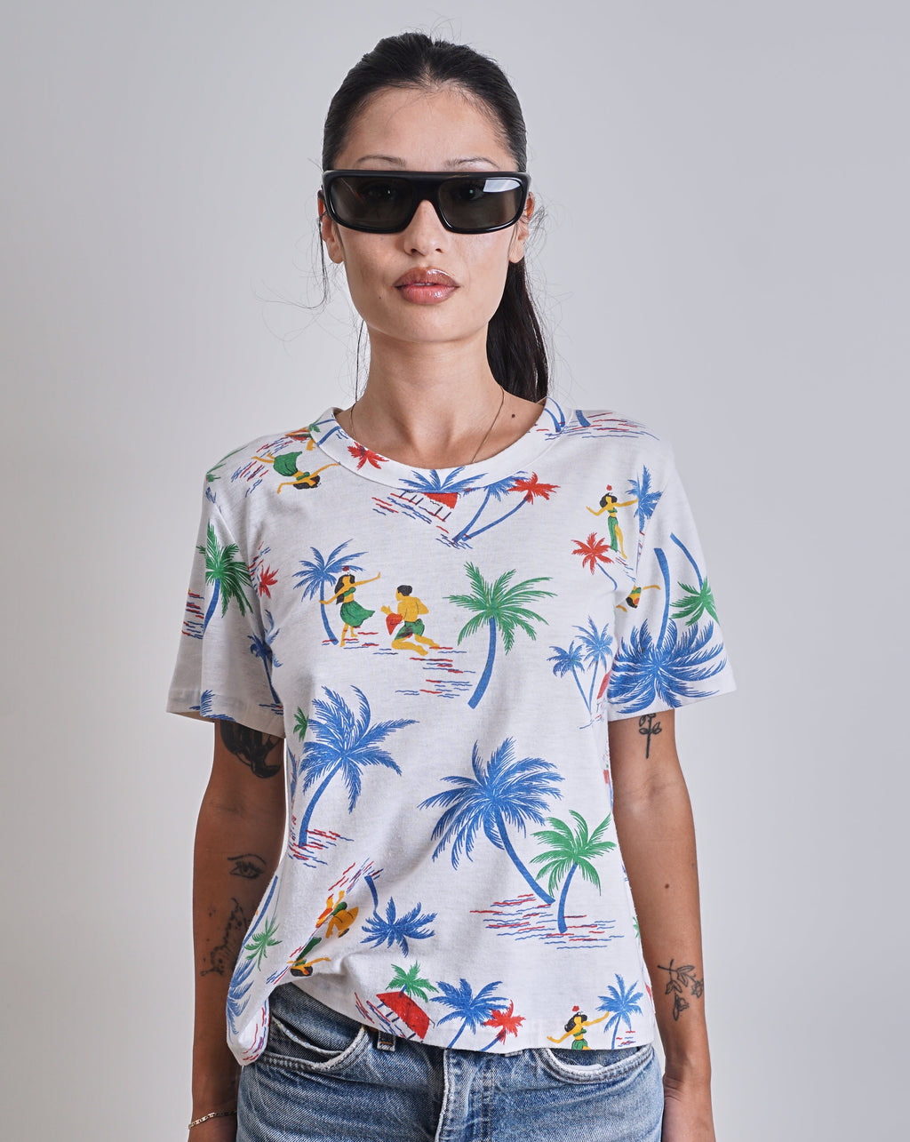 1960s Hawaiian Printed tee shirt