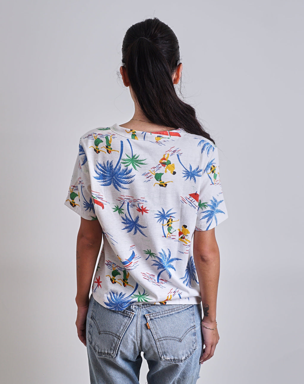1960s Hawaiian Printed tee shirt