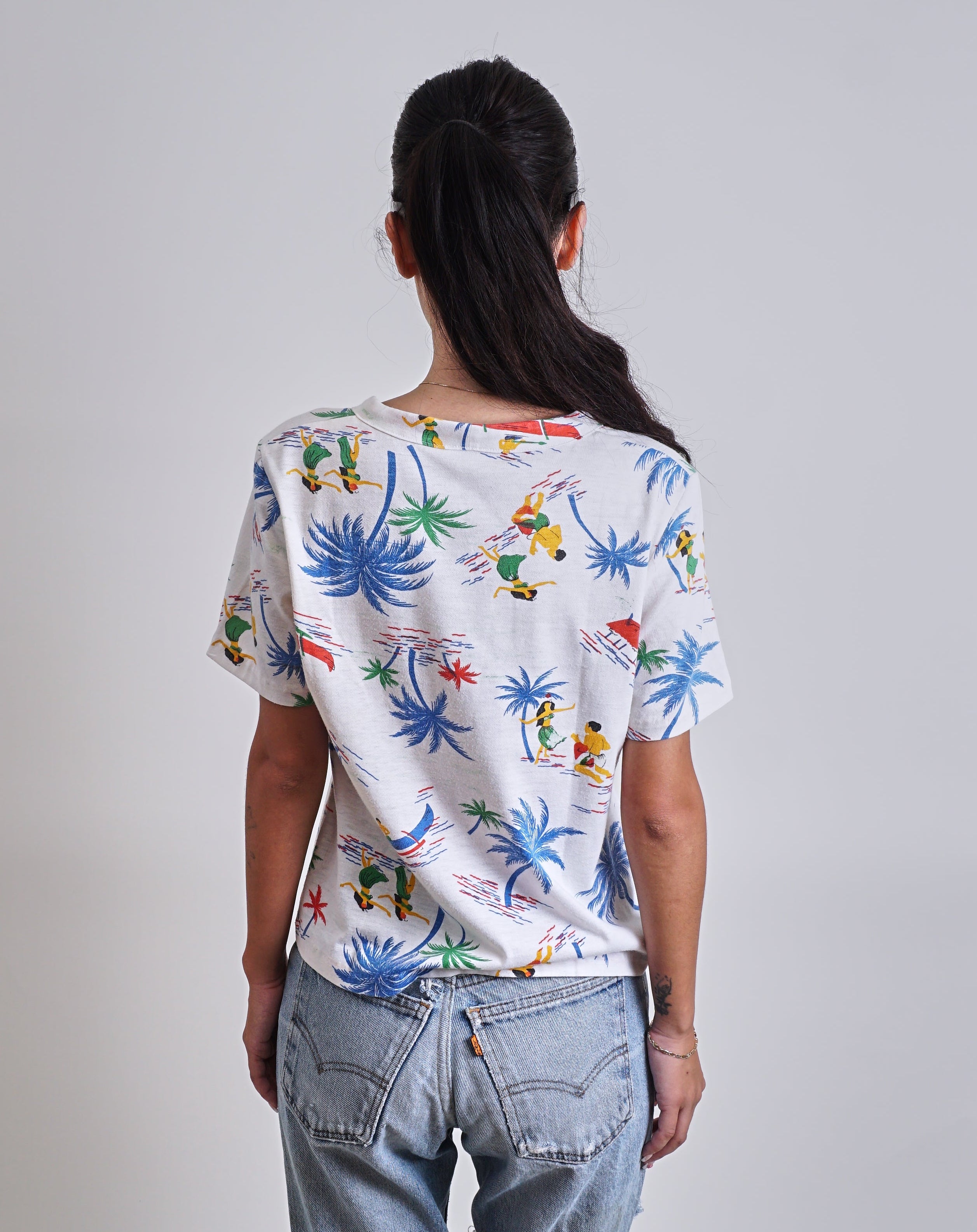 1960s Hawaiian Printed tee shirt