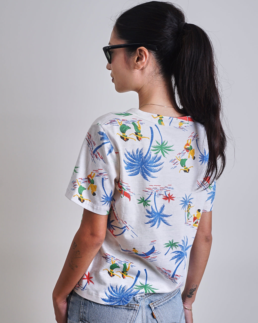 1960s Hawaiian Printed tee shirt