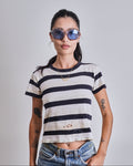 1950s Striped Baby Tee