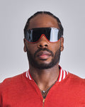 1980s Christian Dior Red Shield Glasses