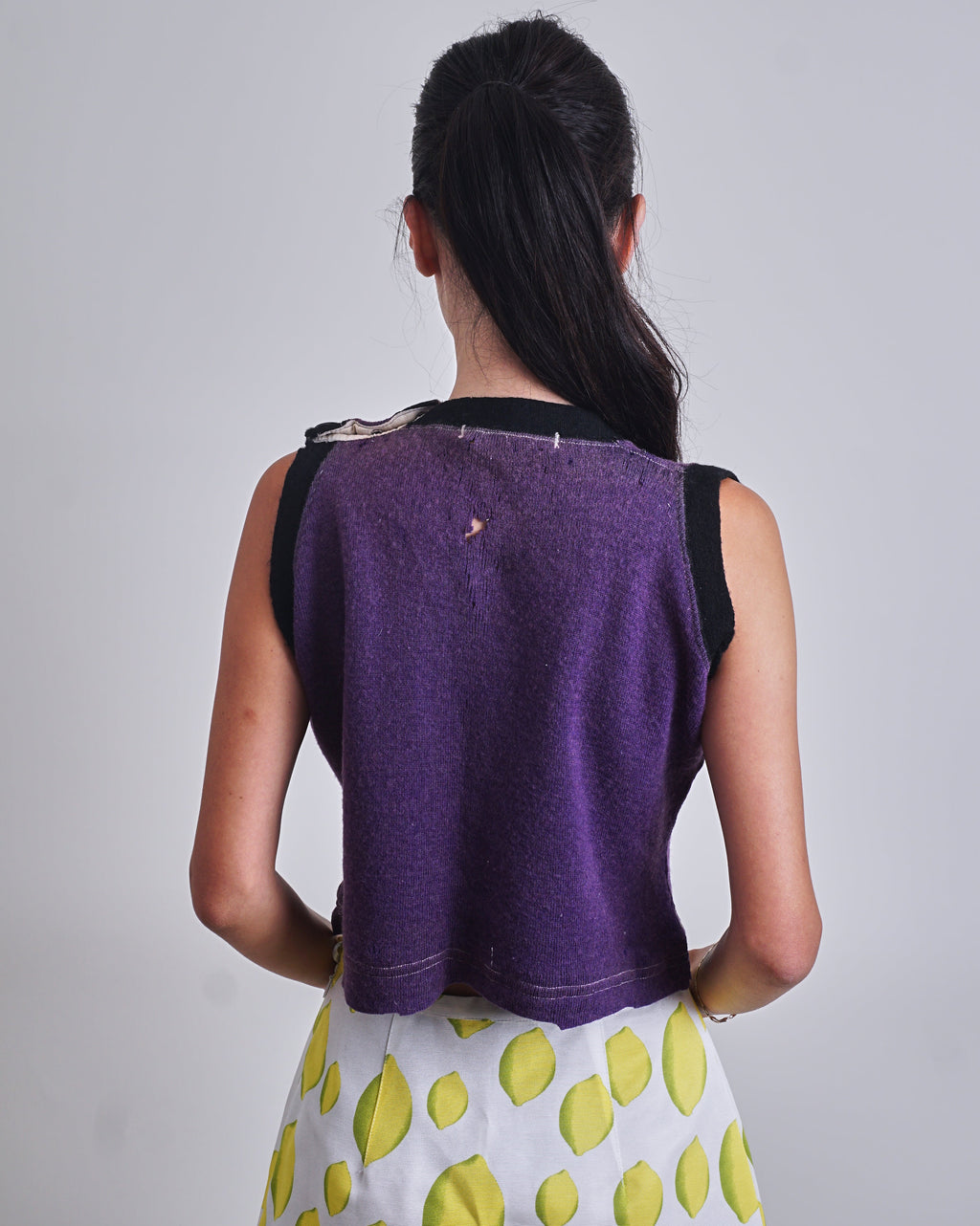 1930's Cropped Purple Vest