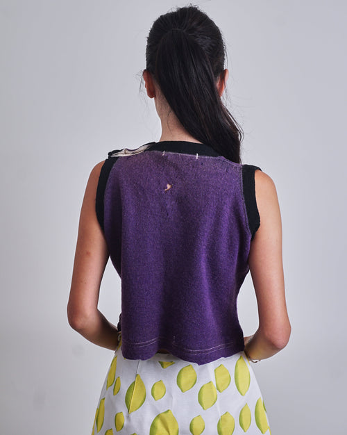 1930's Cropped Purple Vest