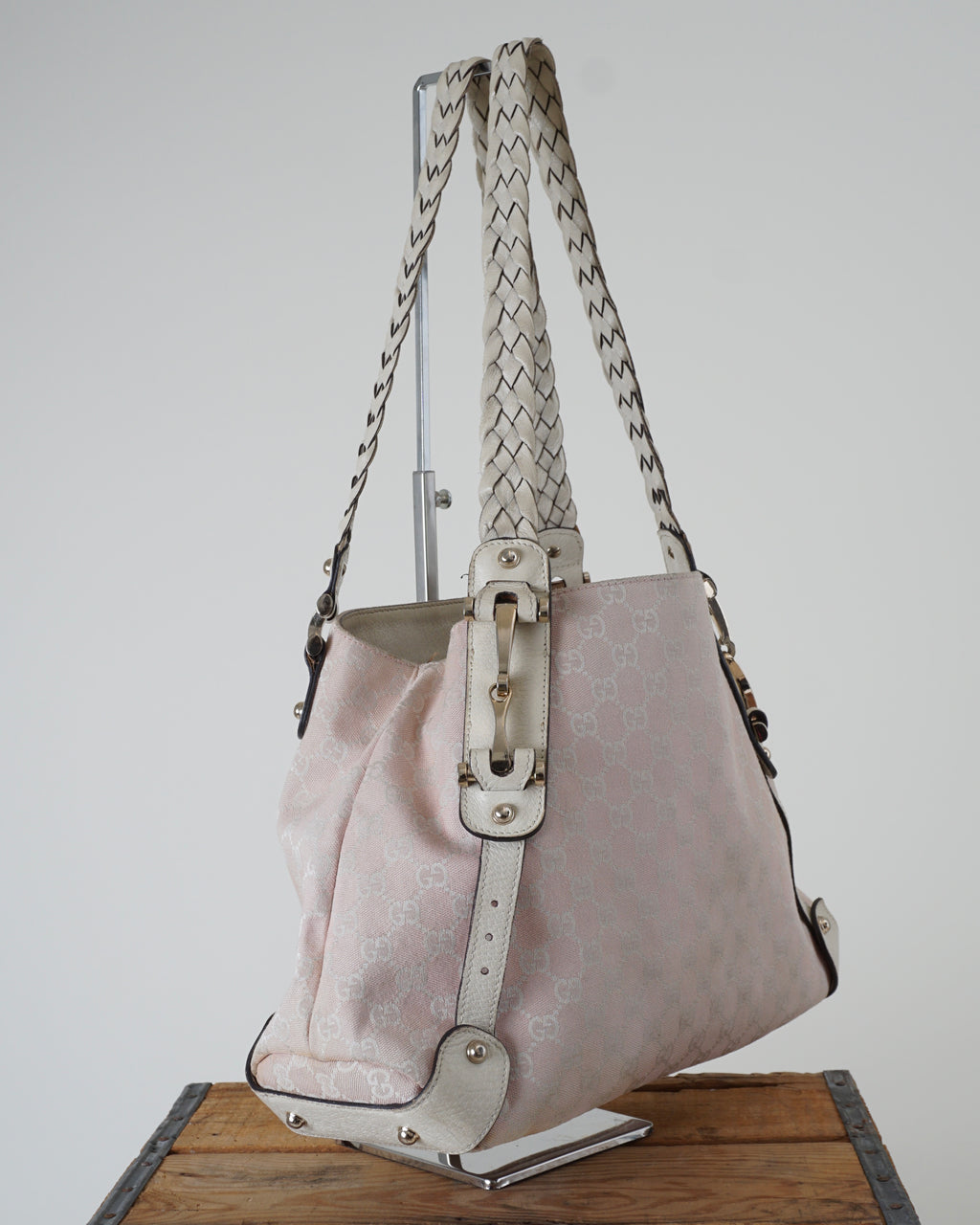 Pink Pelham Hobo Monogram Handbag