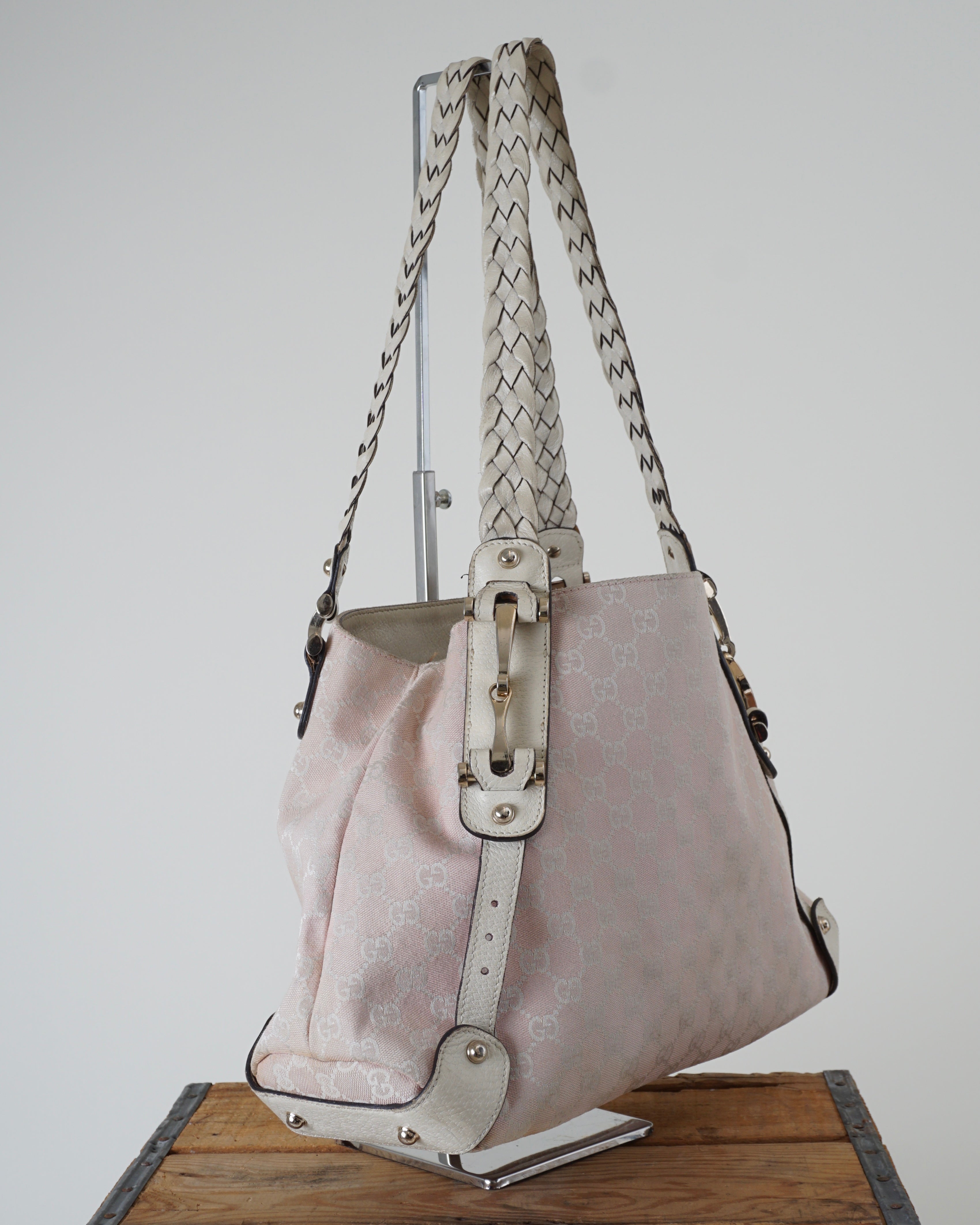 Pink Pelham Hobo Monogram Handbag