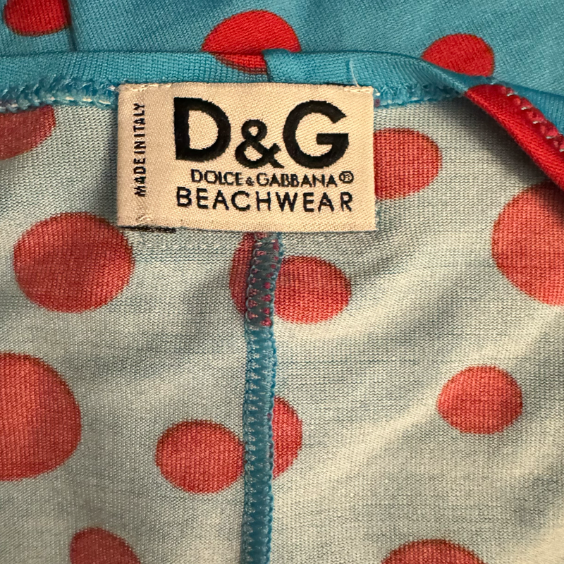 D&G HALTER NECK RING MINI POLKA DOT DRESS