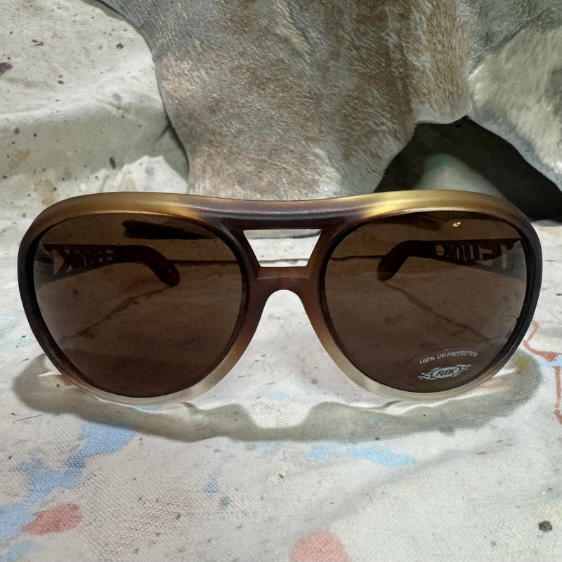 90's Deadstock Funk Germany Oval Horny Oversized Glasses