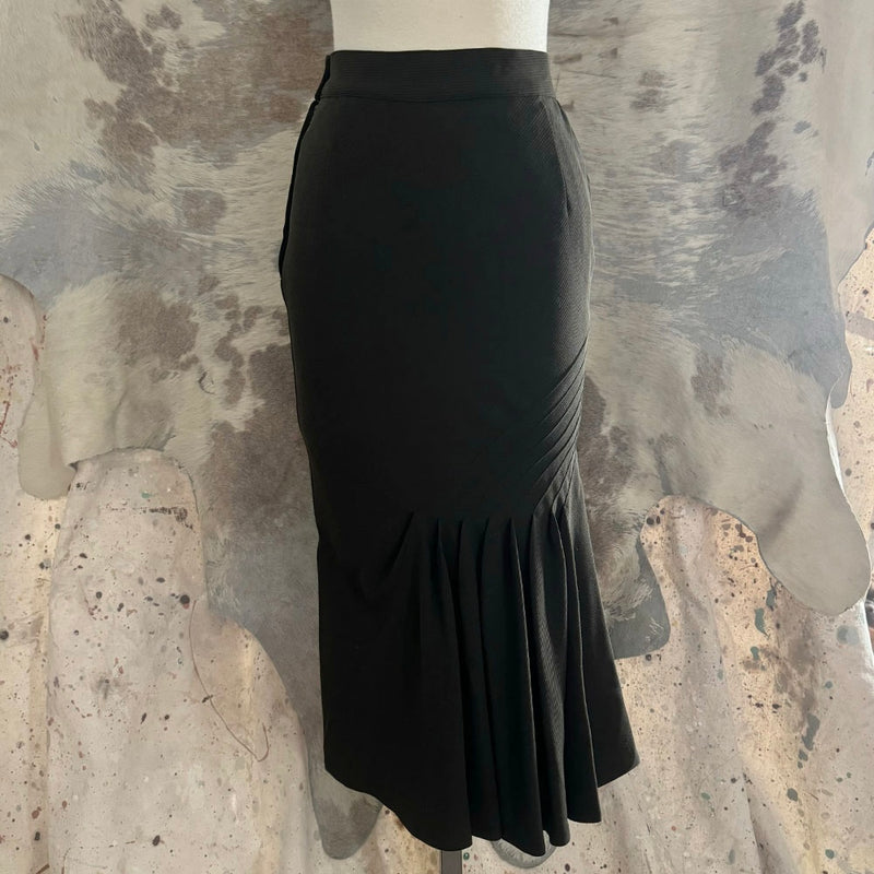 80's Gianni Versace Mermaid Pleat Skirt