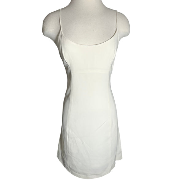 PLEIN SUD WHITE SPAGHETTI STRAP DRESS