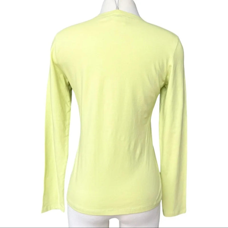 2000s DIOR BY JOHN GALLIANO ADIORABLE LONG SLEEVE TEE GREEN