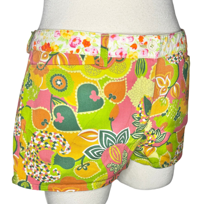 2000s DOLCE & GABBANA D&G HIPPIE PRINTED FLORAL SHORTS