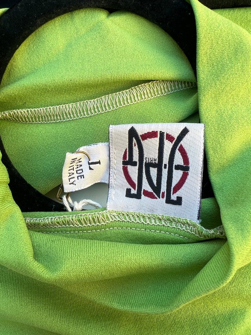 Jean Paul Gaultier Green Logo printed top