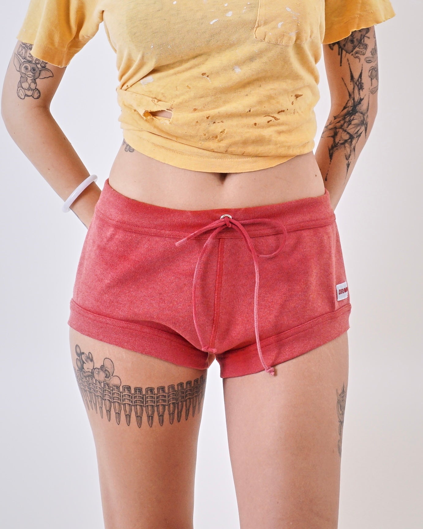 1980s Red Sun faded BRAWN Hot Shorts
