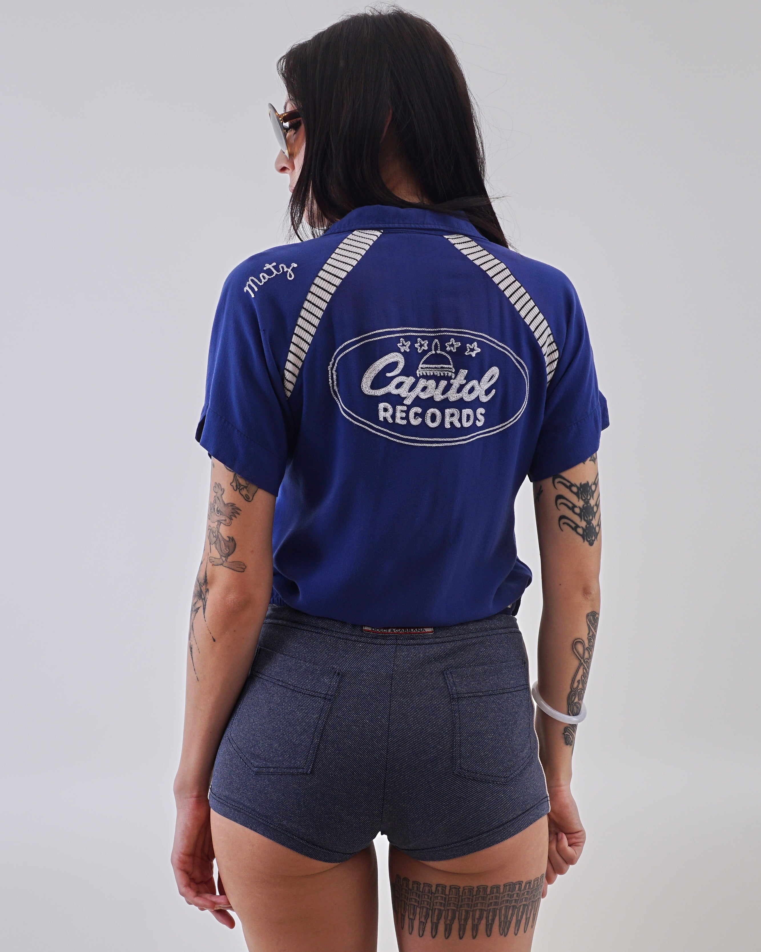 1950's Capitol Records Chain Stitch Bowling Shirt