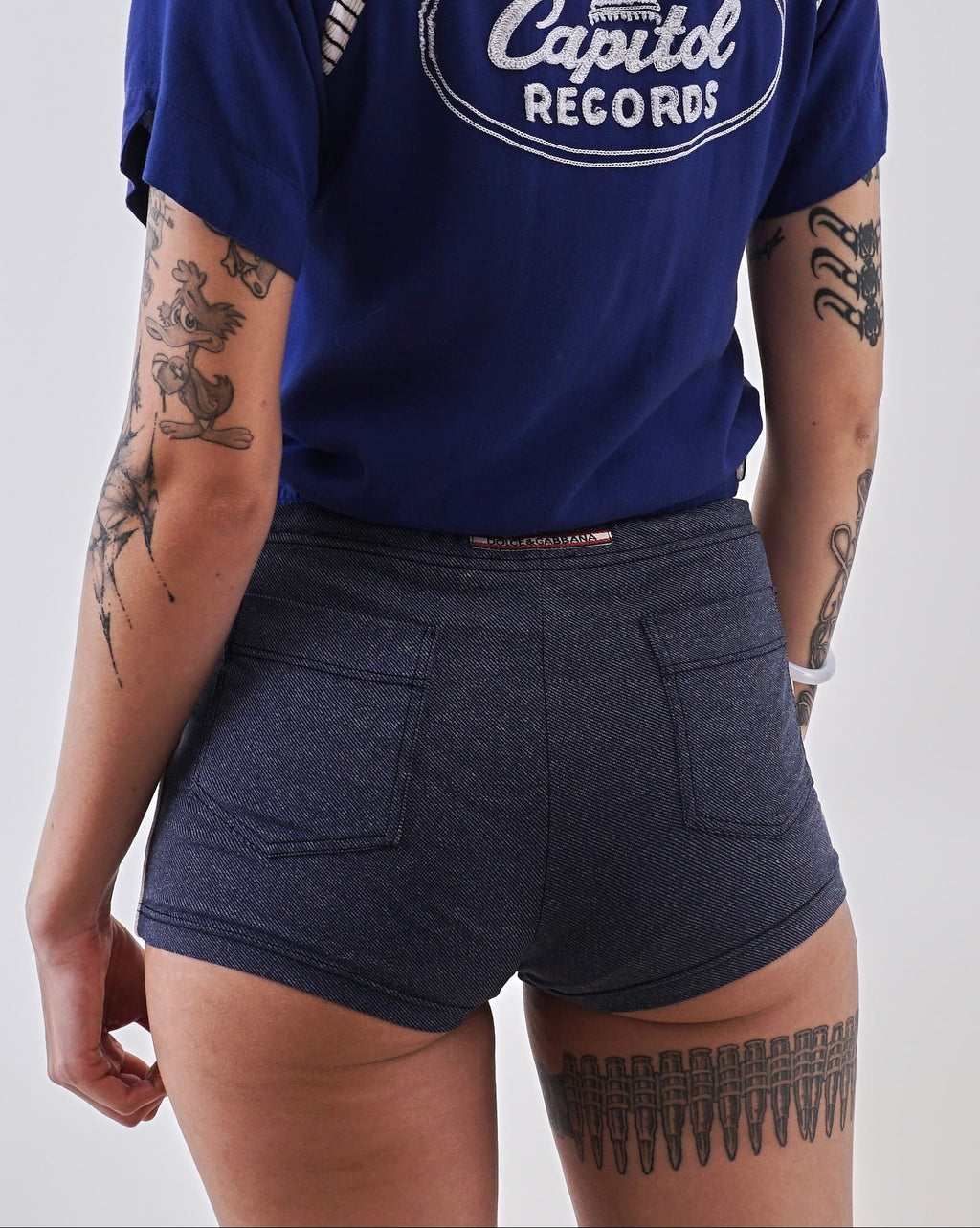 2000s Dolce & Gabbana Trompe L'Oeil Swim Shorts