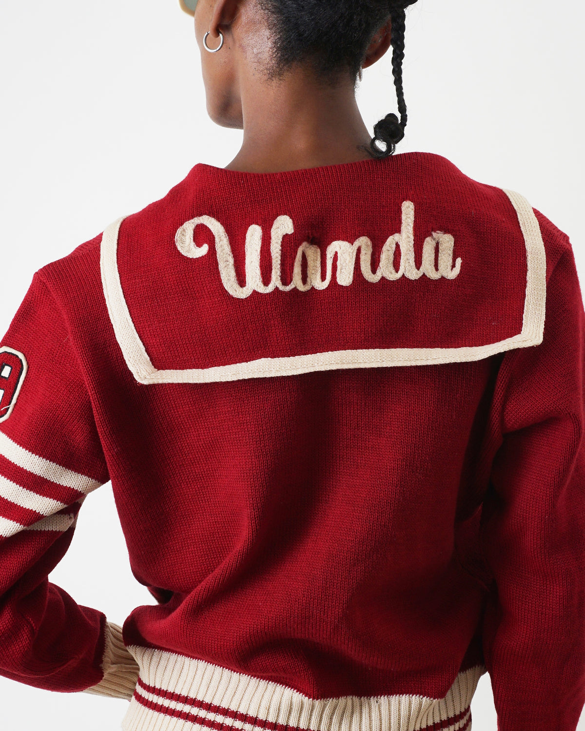 1950s Wanda Wool Cheerleader Sweater