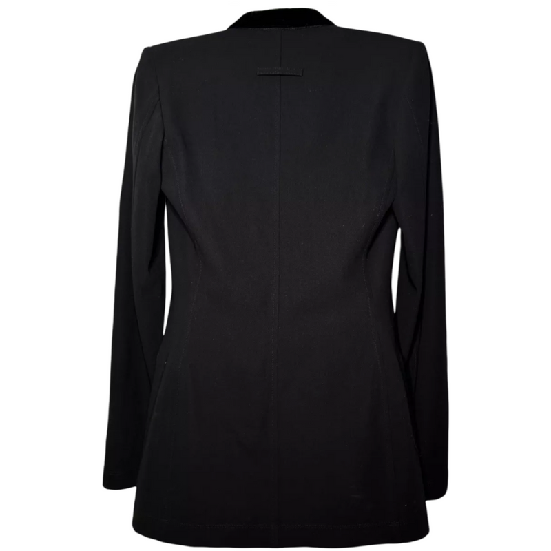 JEAN PAUL GAULTIER FEMME VELVET COLLAR BLAZER TOP