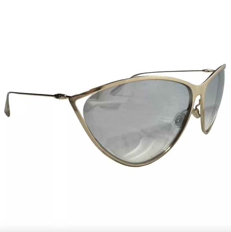 CHRISTIAN DIOR NEWMOTARD CAT EYE GOLD WIRE FRAME SUNGLASSES