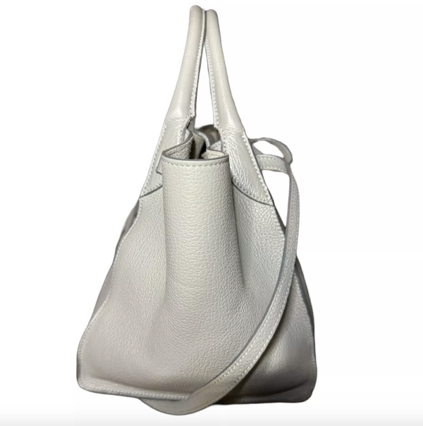 Celine Small Big Bag In Grey Calfskin Leather
