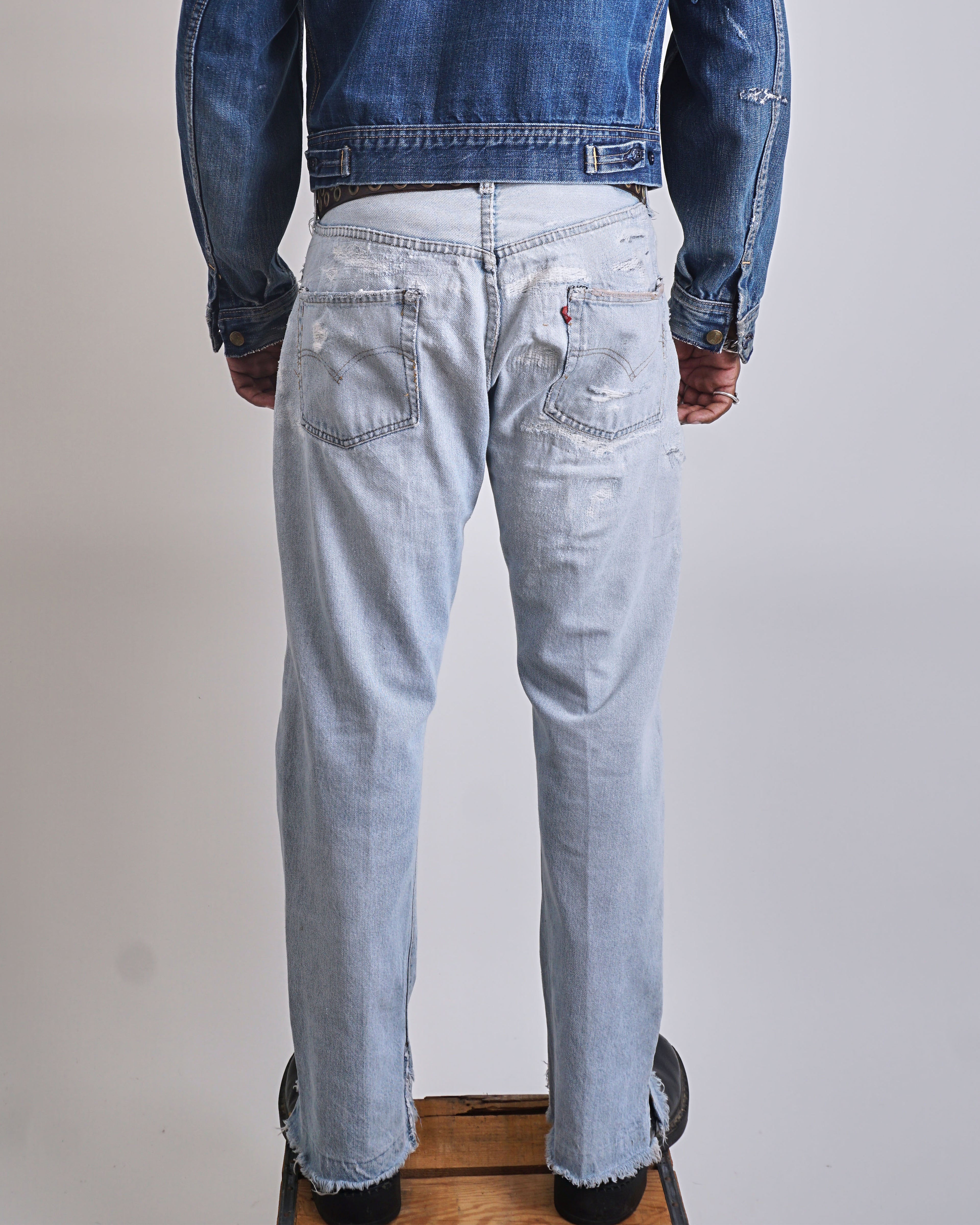1970s Levis Double Knee Patched Redlines
