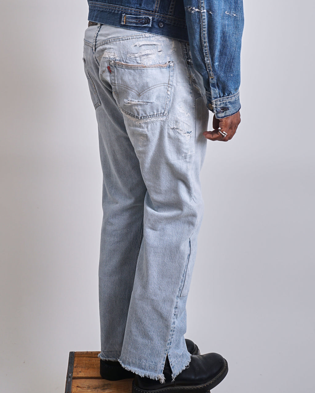 1970s Levis Double Knee Patched Redlines