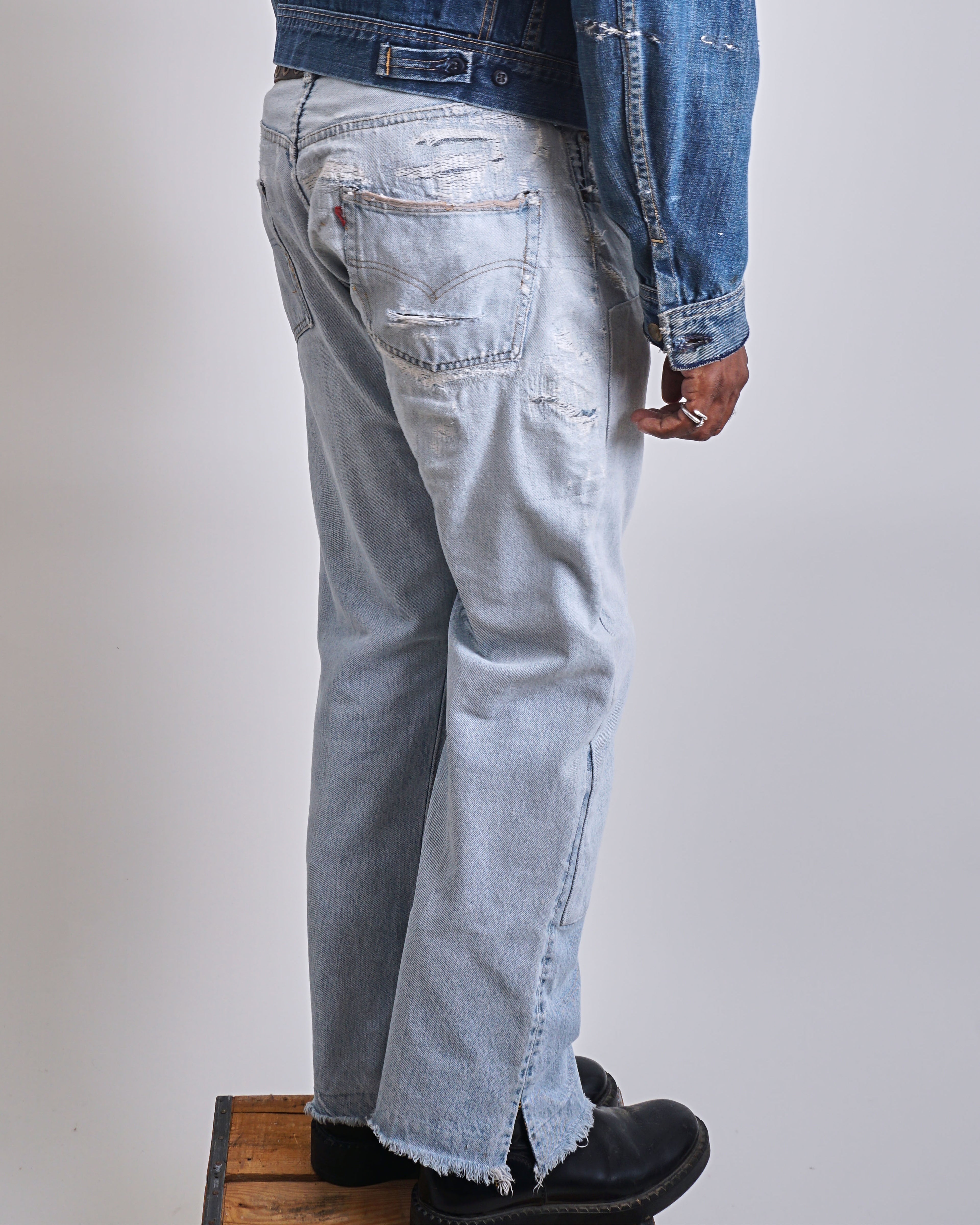 1970s Levis Double Knee Patched Redlines
