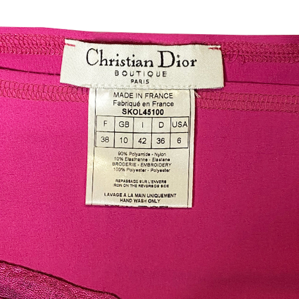 Christian Dior Embroidered Heart & Arrow Long Sleeve Top - 38