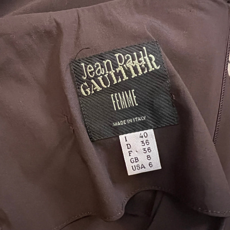 Jean Paul Gaultier 2001 Brown Dress - 6