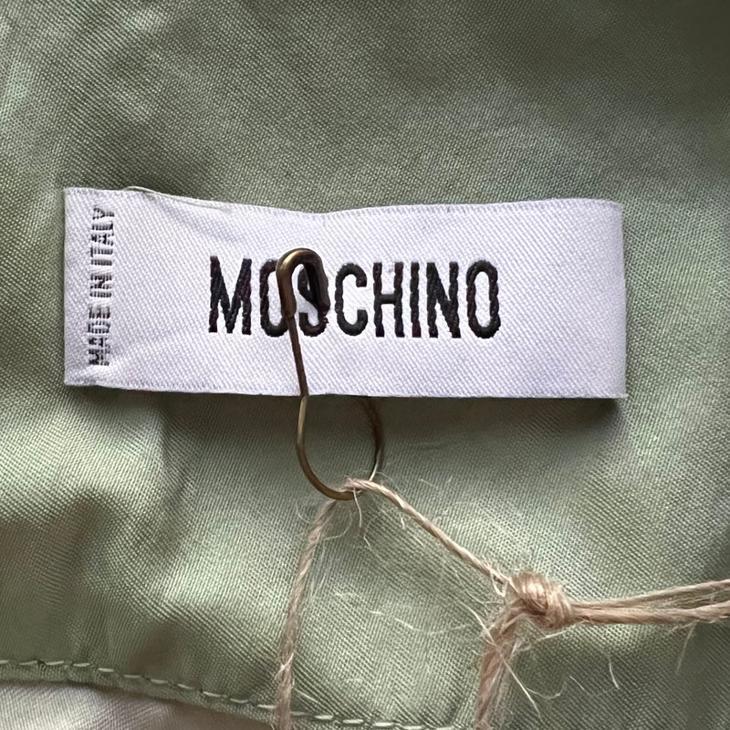 90's Moschino Green Tie Stitch Dress