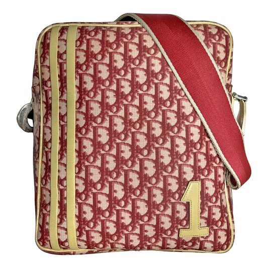 Dior No. 1 Burgundy Diorissimo Messenger Crossbody Bag