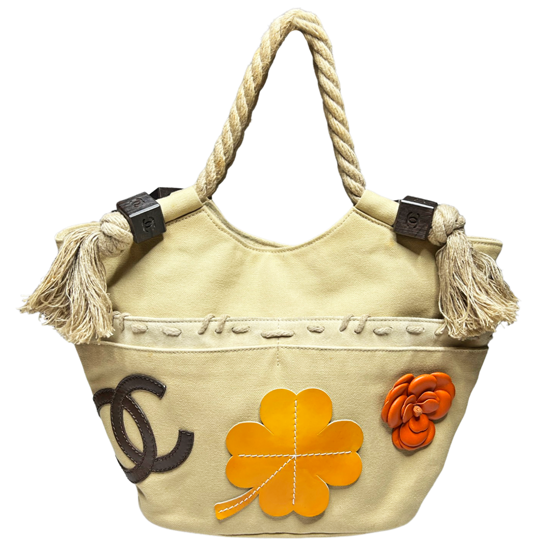 Chanel 2003 Beige Rope Clover Bag