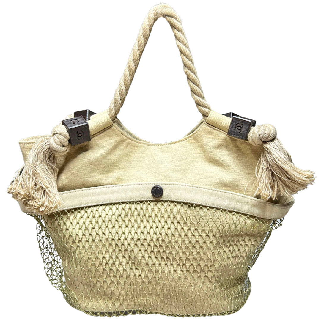 Chanel 2003 Beige Rope Clover Bag