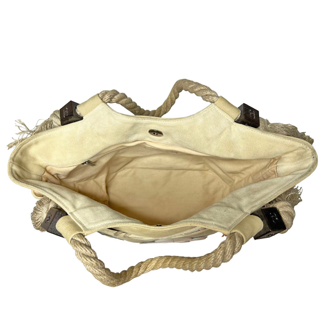 Chanel 2003 Beige Rope Clover Bag