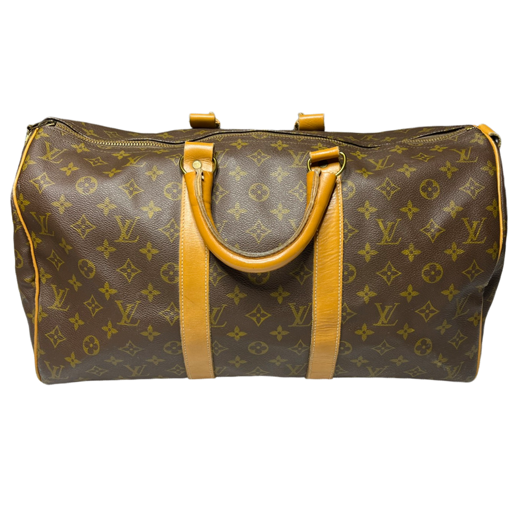 Vintage LOUIS VUITTON Monogram Keepall 45 M41428 Boston bag French Company