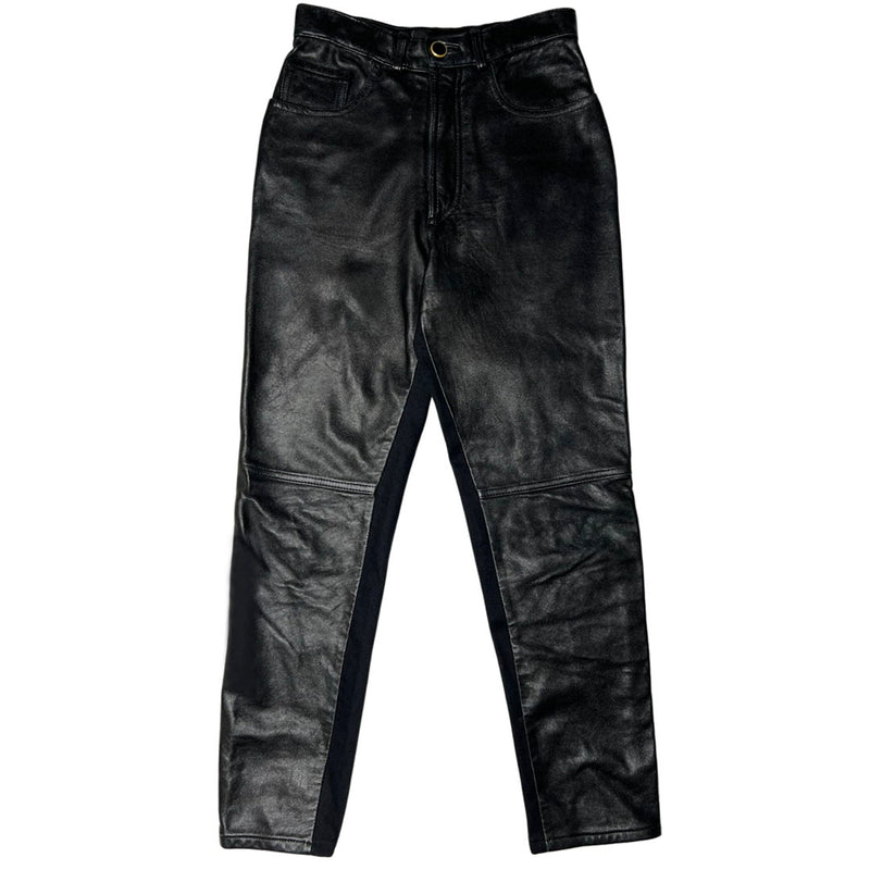 Moschino Leather Denim Jeans - 28"