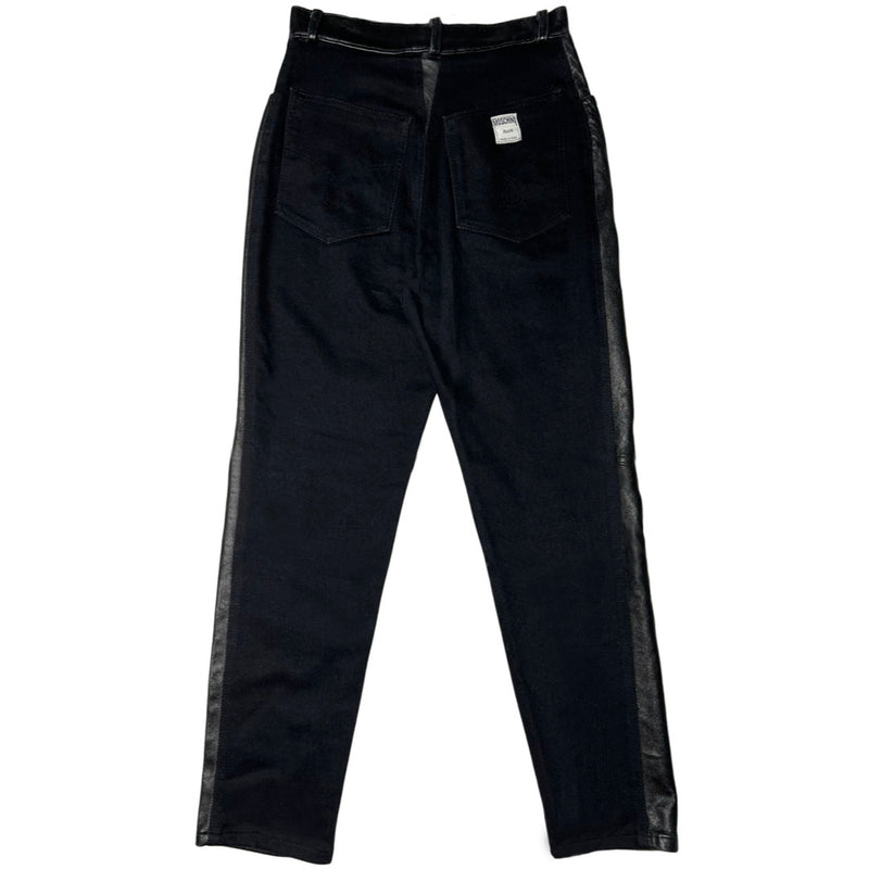 Moschino Leather Denim Jeans - 28"