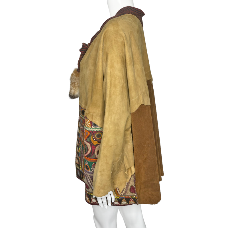 1970's Suede Embroidered Mirror Jacket