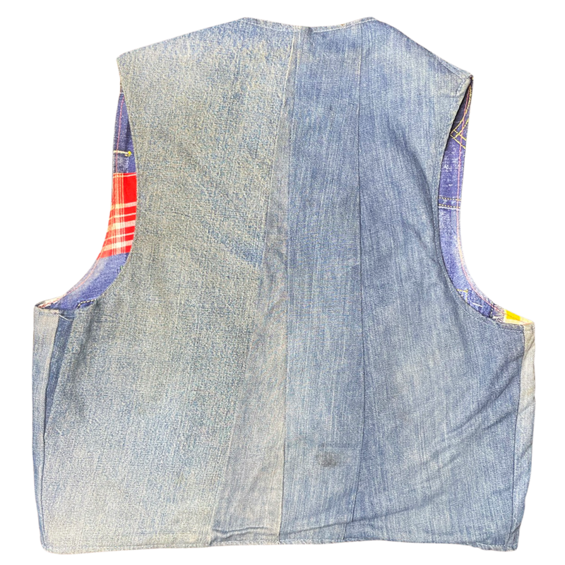 1950's Reversible Levi's Denim Patch Vest