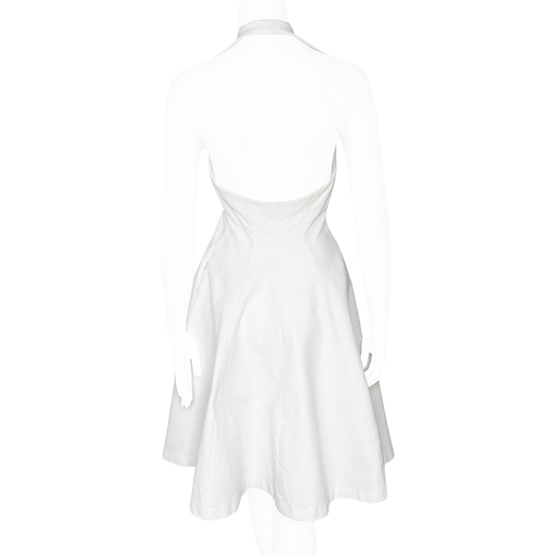 Sophie Stibon Gold Button Halter Dress - S/M