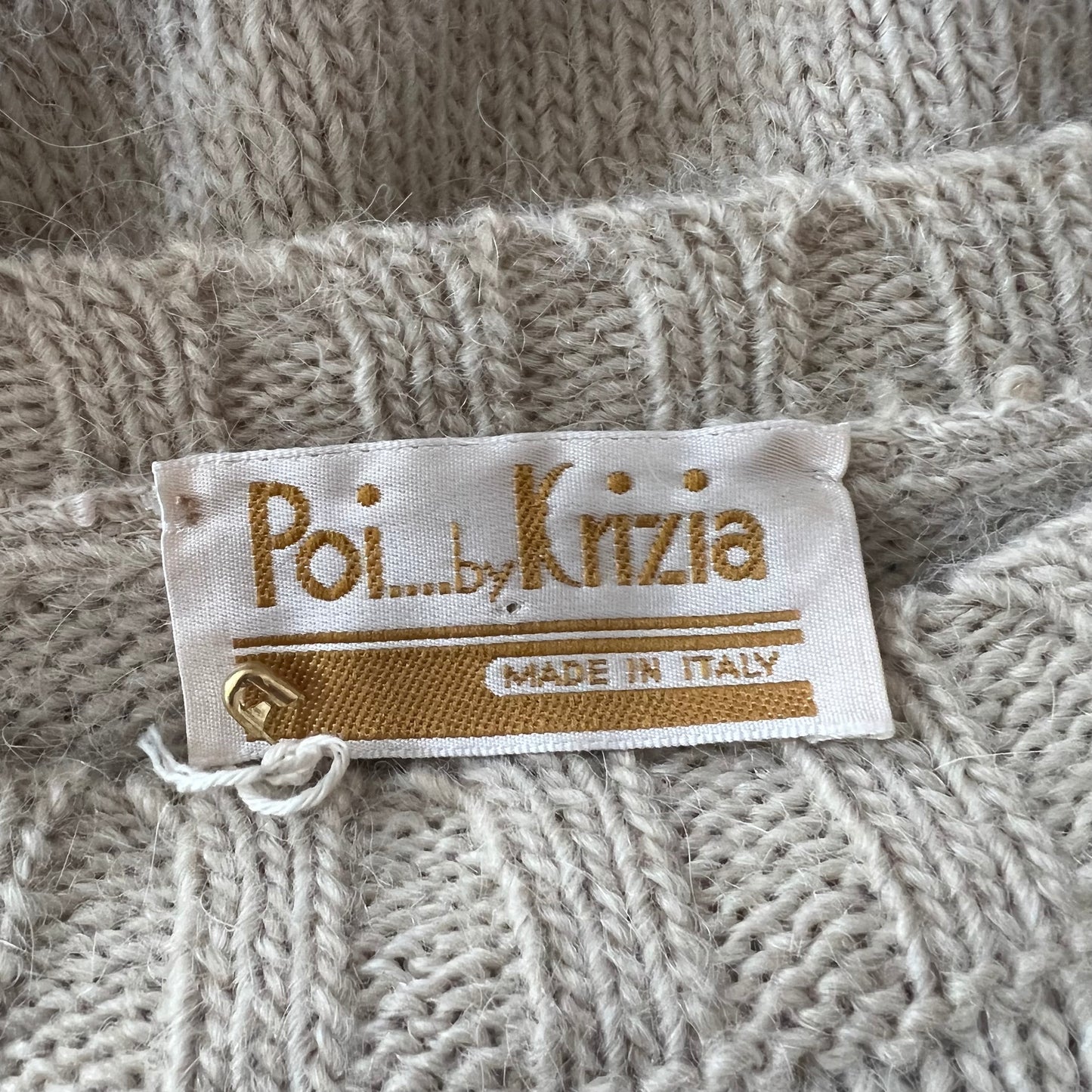 Krizia 1980's Alpaca Cat Sweater