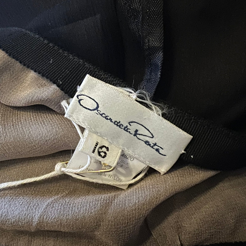 Oscar De La Renta Silk Double Layer Pants