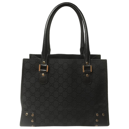 90's Black Gucci Monogram Tote Bag