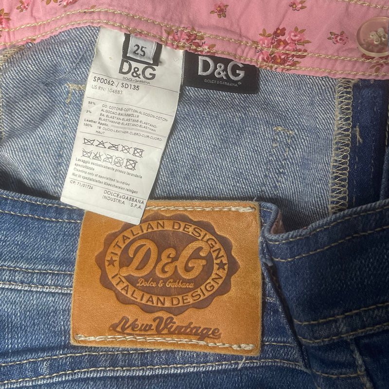 Dolce & Gabbana Denim Suede Pocket Shorts
