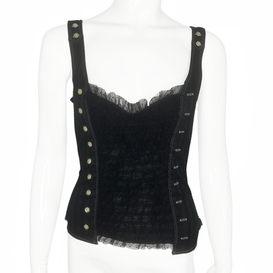 Chantal Thomass Frill Corset Top - 34C