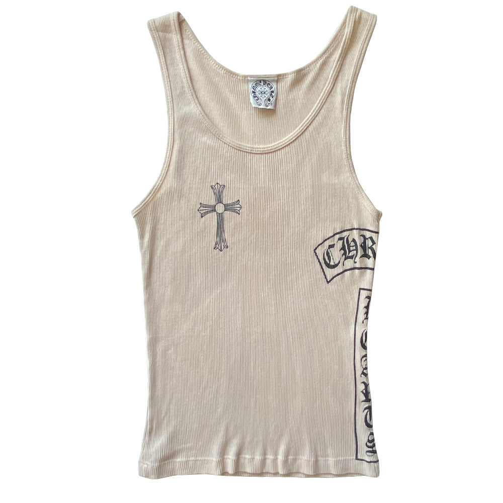 CHROME HEARTS CROSS LOGO RIB TANK – OBTAIND