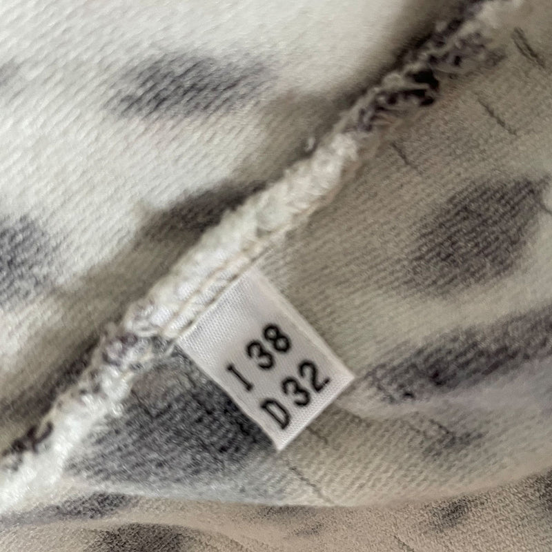 Blumarine Blue Leopard Print Wrap Sweater - 38