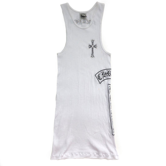 Chrome Hearts Swarovski Crystal Fuck You Tank - M