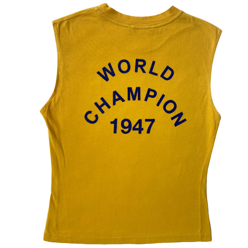 Christian Dior Yellow J’Adore Dior 1947 World Champion Tank - M