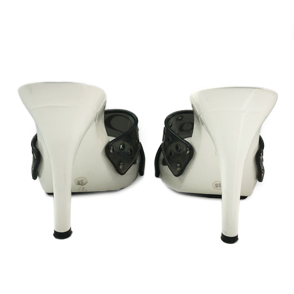Dior Jelly Logo Platform Heel Sandals - 38